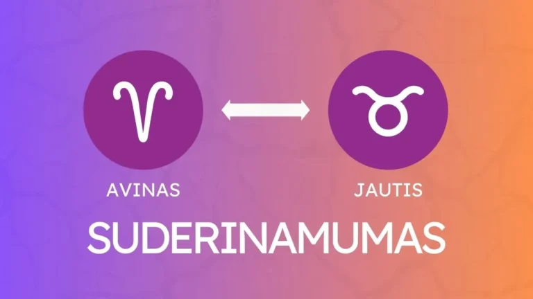 Avinas Ir Jautis Suderinamumas