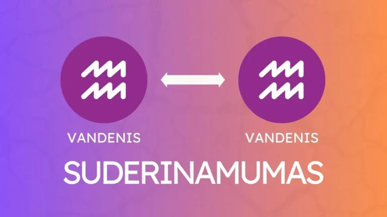 Vandenis Ir Vandenis Suderinamumas